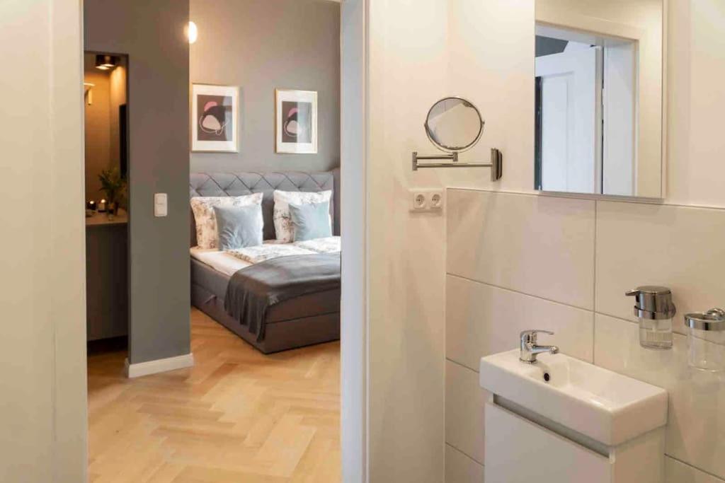 Zentrales Design Apartment Bréma Kültér fotó